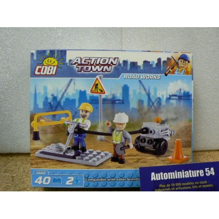 Ouvriers - Road Works 40pcs 2 figurines COB1660 Cobi Action Town