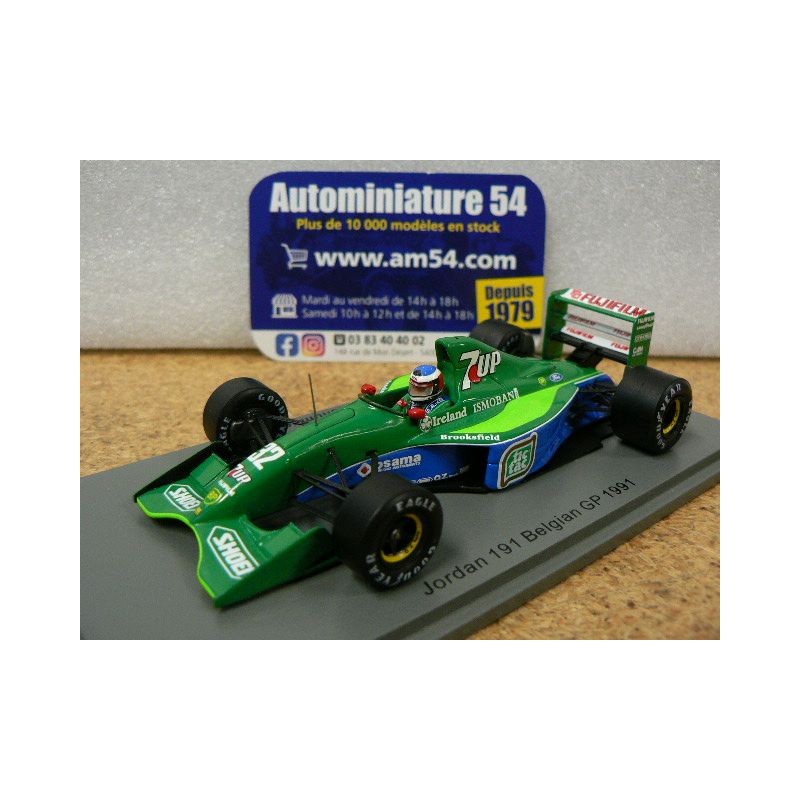 1991 Jordan 191 n°32 Michael Schumacher SPA Belgian GP S8079 Spark Model