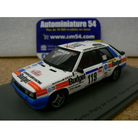 1986 Renault 11 Turbo n°119 Oreille - Oreille Tour de Corse S5571 Spark Model