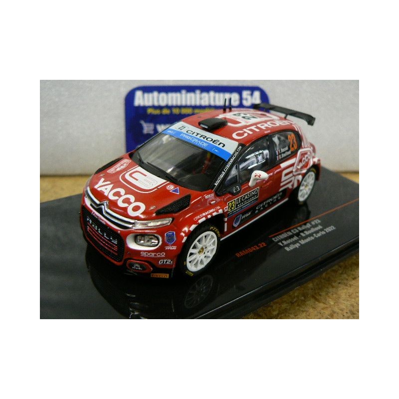 2022 Citroen C3 Rally2 n°23 Rossel - Boulloud Monte Carlo RAM843 Ixo Model