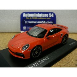 Porsche 911 - 992 Turbo S 2020 Lavaorange 410069476 Minichamps