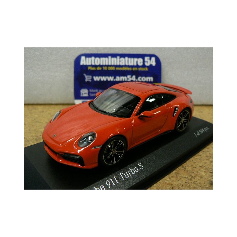 Porsche 911 - 992 Turbo S 2020 Lavaorange 410069476 Minichamps