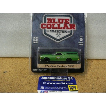 Ford Ranchero 500 Quaker State 1972 "Blue Collar Collection" 35240-B Greenlight 1.64ième