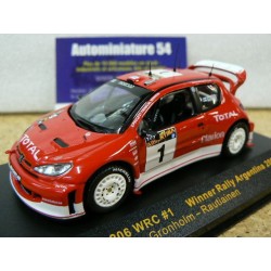 2003 Peugeot 206 WRC Gronholm n°1 1st Argentina RAM116 Ixo Models