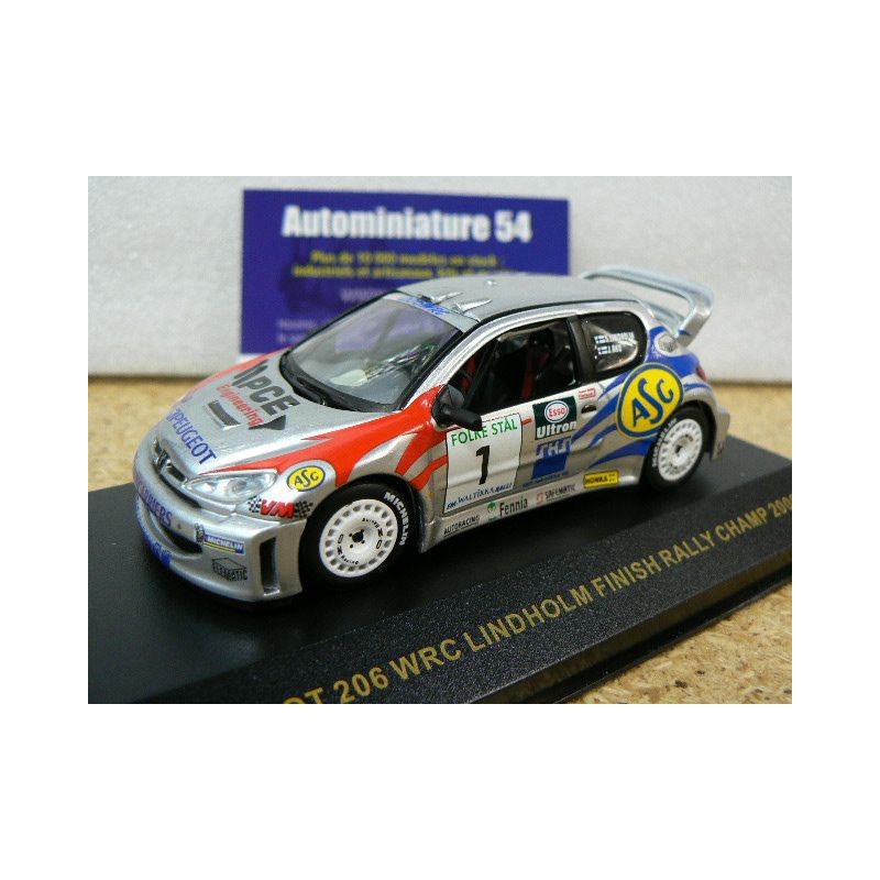 2000 Peugeot 206 WRC Lindholm n°1 Finland RAM038 Ixo Models