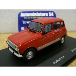Renault 4 Clan rouge 1985 White ref 118 ODEON