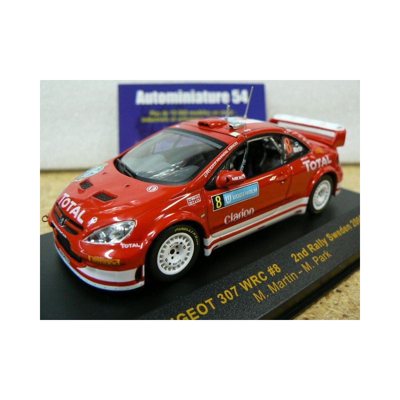 2005 Peugeot 307 WRC Martin n°8 2nd Sweden RAM183 Ixo Models