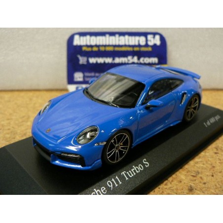 Porsche 911 - 992 Turbo S Sport Design SharkBlue 2021 410060072 Minichamps