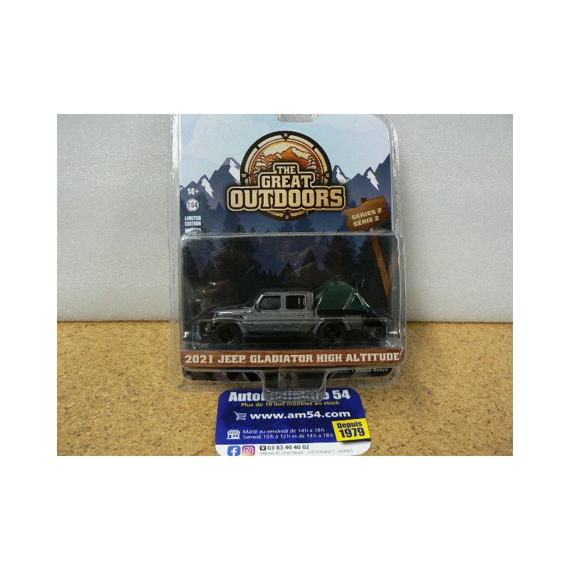 Jeep Gladiator High Altitude 2021 Camper "The Great Outdoors" green38030-E Greenlight 1.64ième