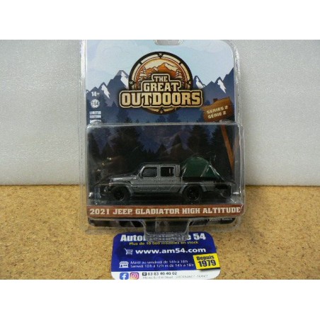 Jeep Gladiator High Altitude 2021 Camper "The Great Outdoors" green38030-E Greenlight 1.64ième
