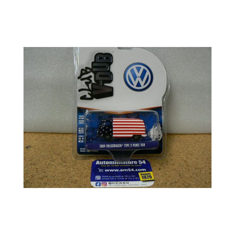 Volkswagen Combi Type1 Panel USA Flag  "V-Dub Club" 36000-A Greenlight 1.64ième