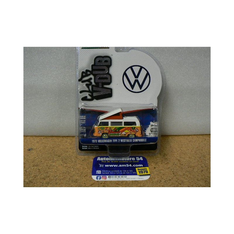 Volkswagen Combi T2 Campmobile 1973 "V-Dub Club" 36050-T2Camp Greenlight 1.64ième