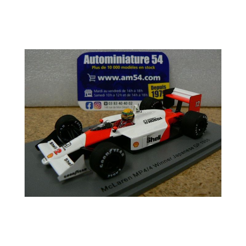 1988 McLaren Mp4-4 n°12 A Senna 1st Winner Japan GP S5397 Spark Model