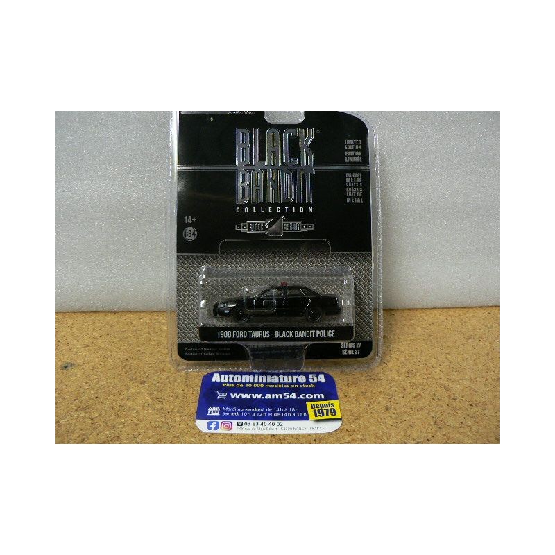 Ford Taurus Black Bandit Police 1988 " Black Bandit " 28110-F Greenlight 1.64ième