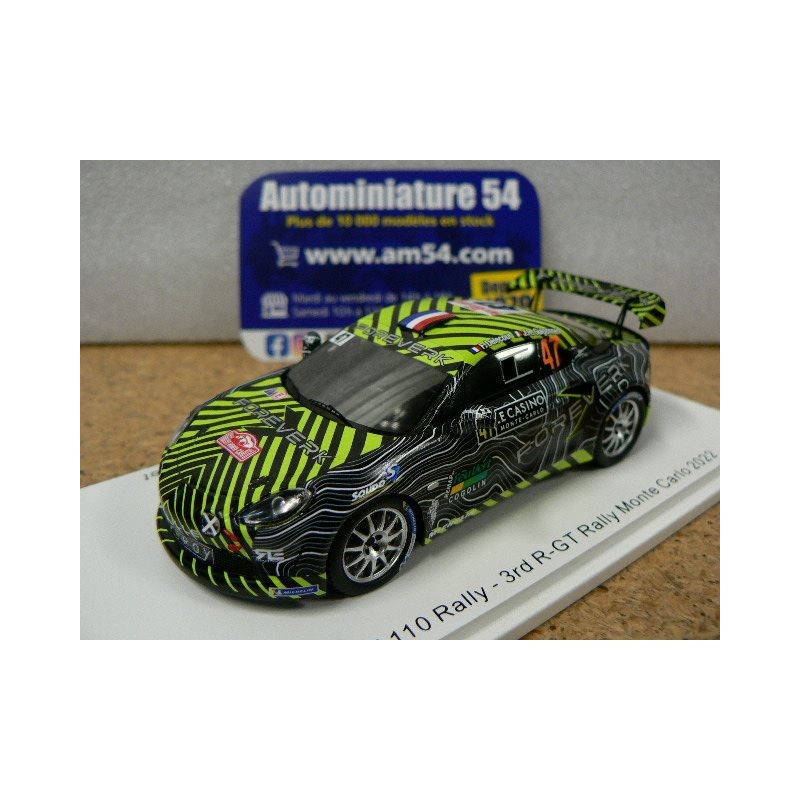 2022 Alpine A110 n°47 Delecour - Guigonnet 3rd RGT Monte Carlo S6699 Spark Model