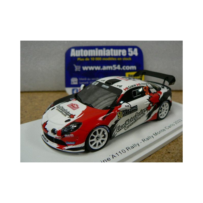 2022 Alpine A110 n°50 Crerar - Racette RGT Monte Carlo S6702 Spark Model