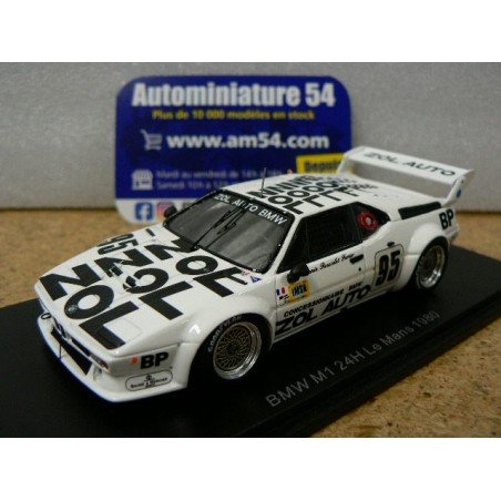 1980 BMW M1 n°95 Zol Auto  P-F.Rousselot - F.Sérvanin - L.Ferrier Le Mans S6401 Spark Model