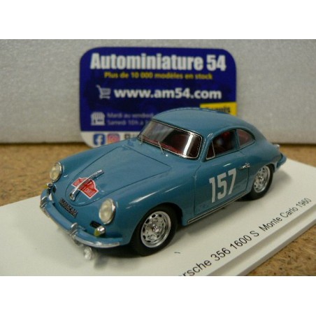 1960 Porsche 356 1600 S n°157 Gacon - Gannot Rally Monte Carlo S6141 Spark Model