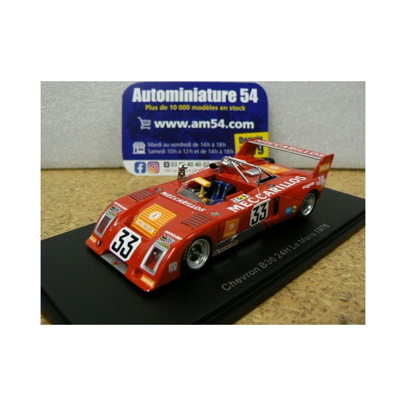 1976 Chevron B36 n°33 Schafer - Albanesi - Adatte 24H Le Mans S4715 Spark Model