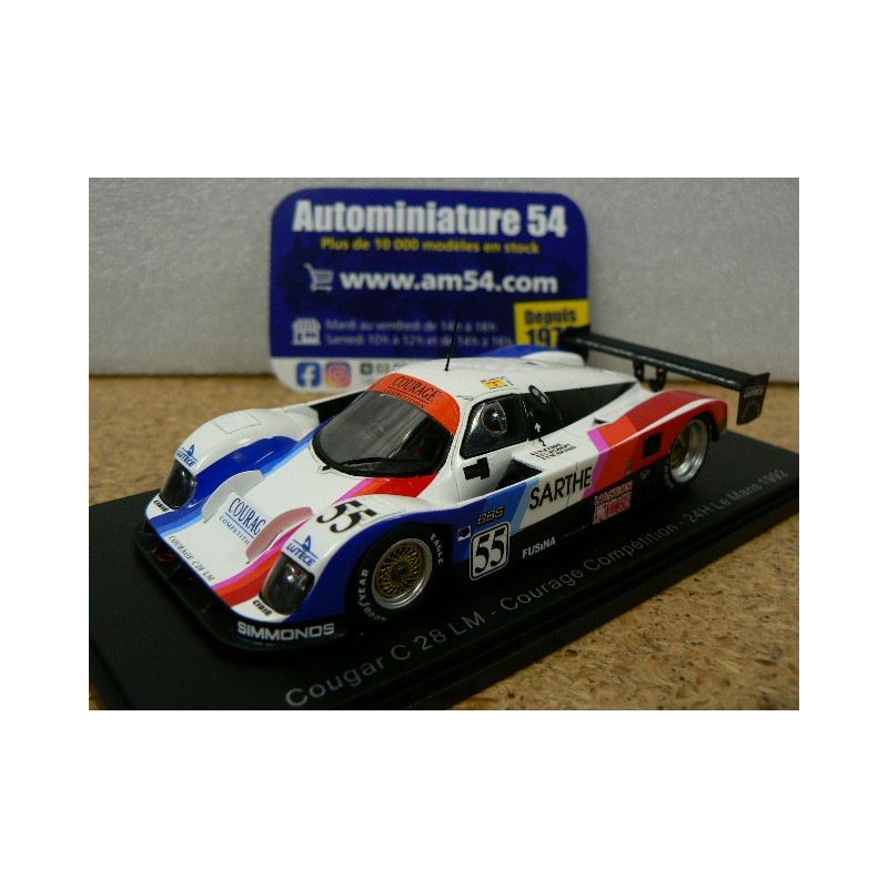 1992 Cougar C28LM n°55 Robert - Fabre- Brand Le Mans S3541 Spark Model