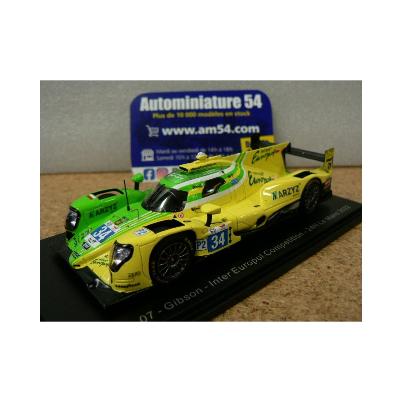 2022 Oreca 07 Gibson Inter Europol Comp n°34 Smiechowski - Brundle - Gutierrez Le Mans S8630 Spark Model