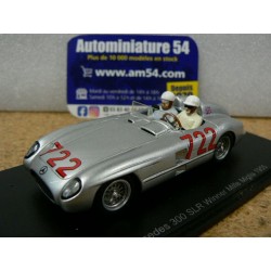 1955 Mercedes Benz 300 SLR n°722 Moss - Jenkinson Mille Miglia S5859 Spark Model