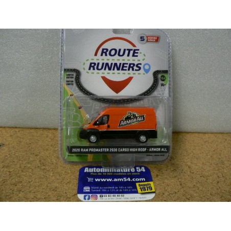Dodge RAM Promaster 2500 Cargo High Roof Armor All 2020 "Route Runners" 53050-AA Greenlight 1.64ième