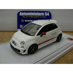 Fiat Abarth 595 Gara White TSM430616 TrueScale Miniatures