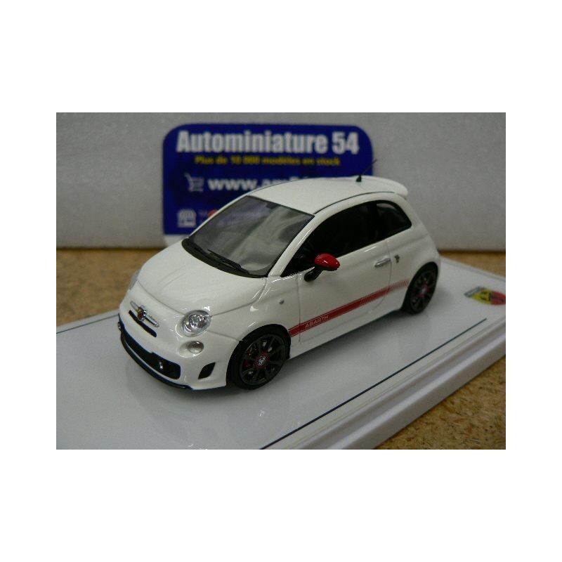 Fiat Abarth 595 Gara White TSM430616 TrueScale Miniatures