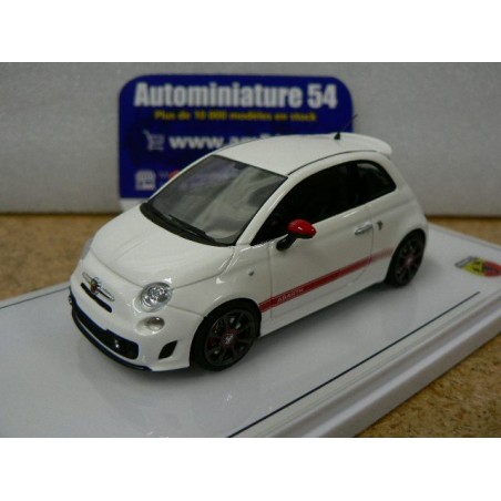 Fiat Abarth 595 Gara White TSM430616 TrueScale Miniatures