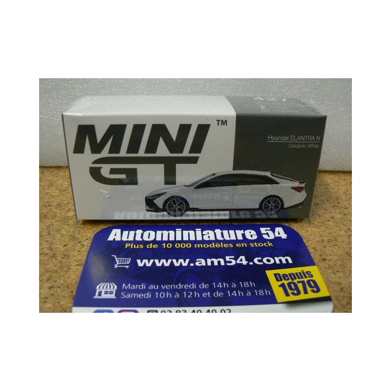 Hyundai Elantra N Ceramic White MGT00427 True Scale Models Mini GT