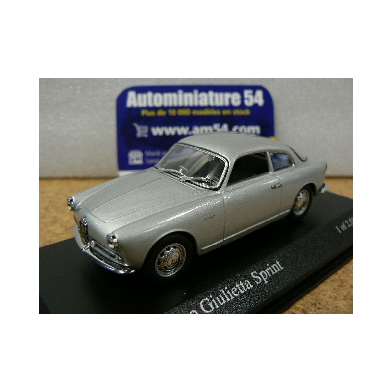 Alfa Roméo Giulietta Sprint argent 1954 400120400 Minichamps