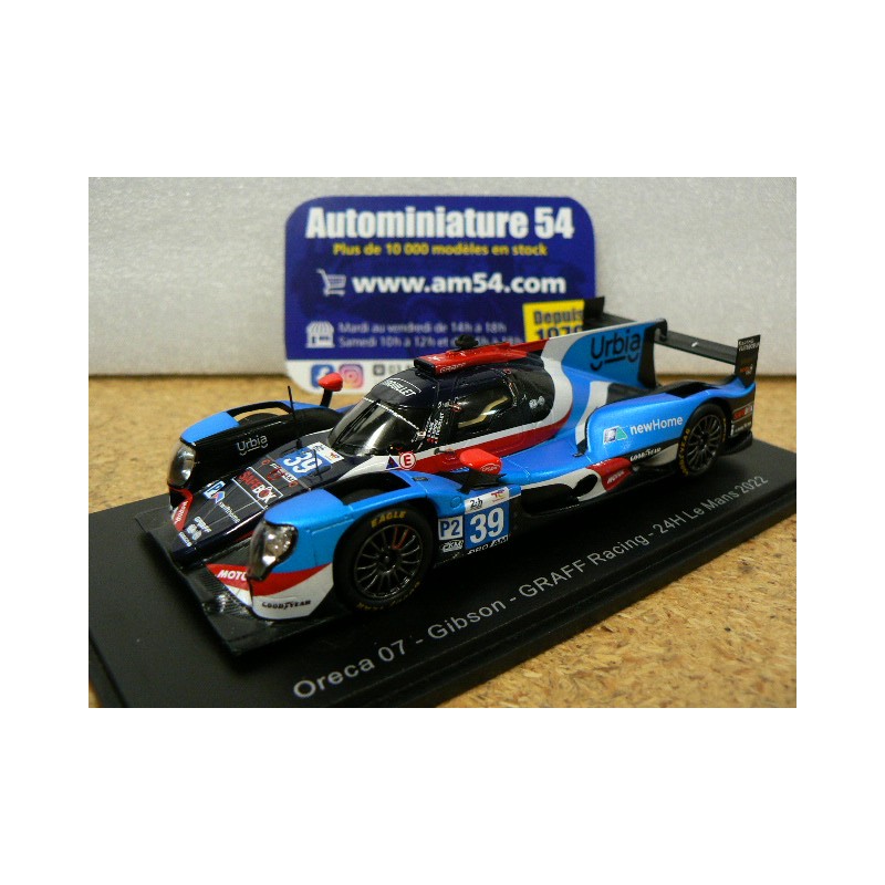 2022 Oreca 07 Gibson Graff n°39 Trouillet - Page - Droux Le Mans S8634 Spark Model