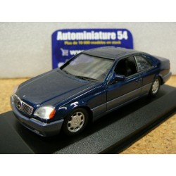 Mercedes Benz S600 SEC C140 Blue Met. 1992 940032600 MaXichamps