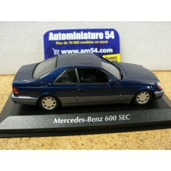 Mercedes Benz S600 SEC C140 Blue Met. 1992 940032600 MaXichamps