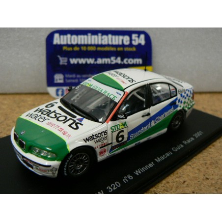 2001 BMW 320i D. Huissman n°6 1st Macau Guia Race WTCC S0430 Spark Model