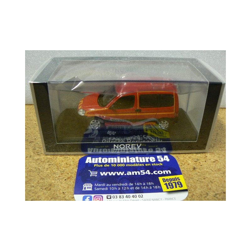 Miniature Norev Citroën Berlingo 2004 Pompiers - Échelle 1/43 - Prévente
