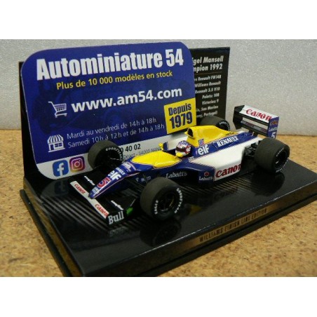 1992 Williams Renault FW14B Nigel Mansell n°5 Dirty Version 1st World Champion 436926005 Minichamps