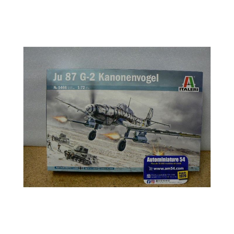 Ju 87 G2 Kanonenvogel n°1466 Italeri  Maquette 1.72