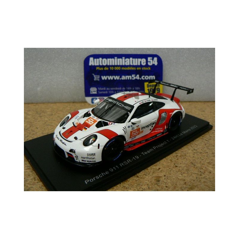 2022 Posche 911 RSR - 19 Project 1 n°56 Iribe - Millroy - Barnicoat Le Mans S8649 Spark Model