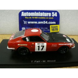 1973 Nissan 240 Z n°17 Fall - Wood 9th Monte Carlo S6285 Spark Model