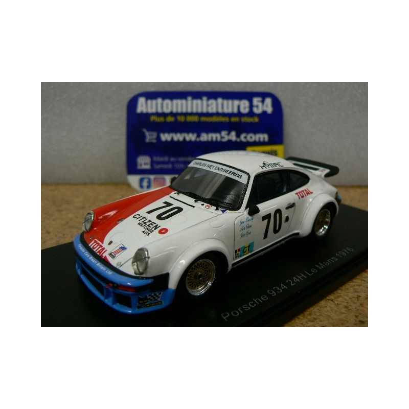 1976 Porsche 934 n°70 Beurlys - Faure - Goss Le Mans S9822 Spark Model