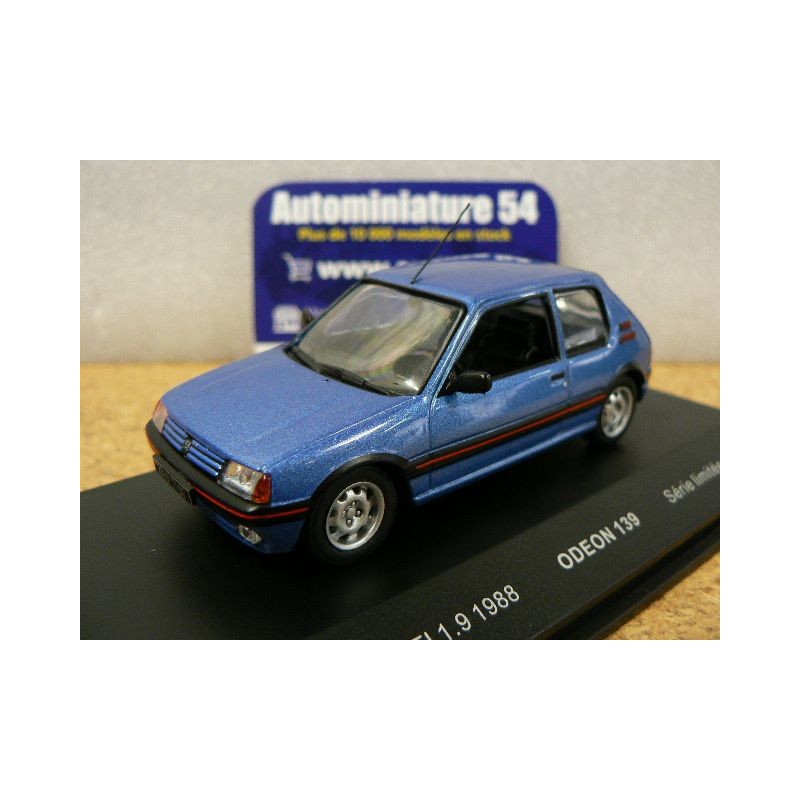 Peugeot 205 GTI 1.9 Bleu 1988 ref  139 ODEON