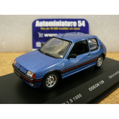 Peugeot 205 GTI 1.9 Bleu 1988 ref  139 ODEON