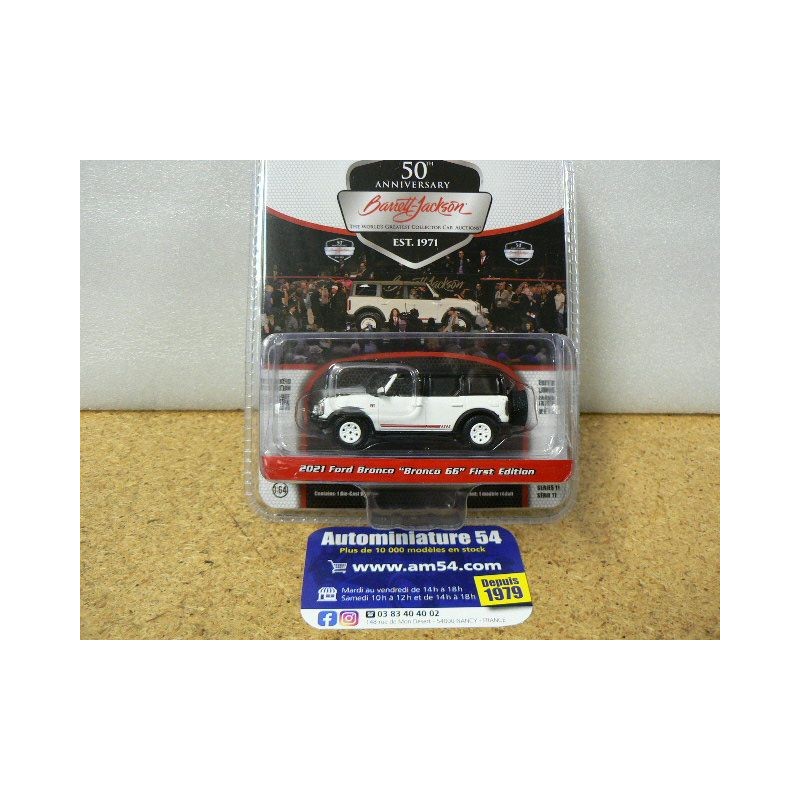 Ford Bronco 66 First Edition 2021 Barrett Jackson Auctions Series 37270-F Greenlight 1.64ième