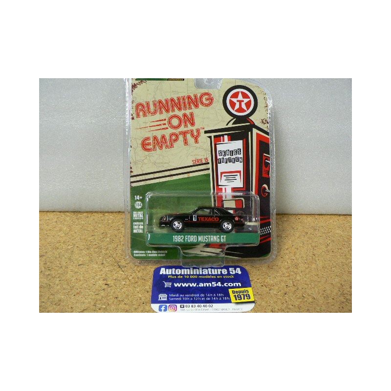 Ford Mustang Gt Texaco 1982 "Running on Empty " Serie15 " 41150-C Greenlight 1.64ième