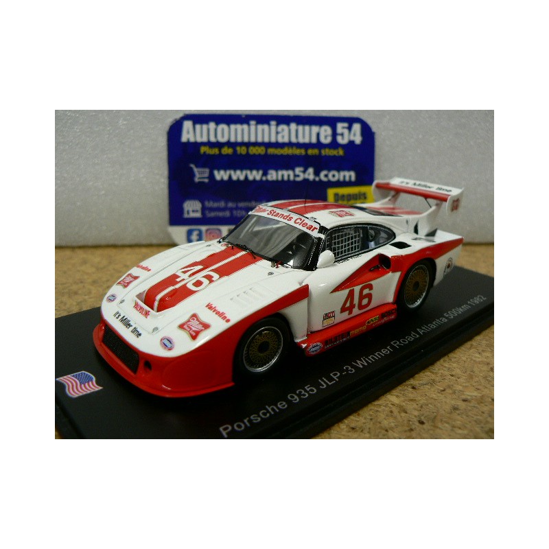 1982 Porsche 935 JLP 3 n°46 Paul - Paul Jr 1st Winner Road Atlanta US241 Spark Model