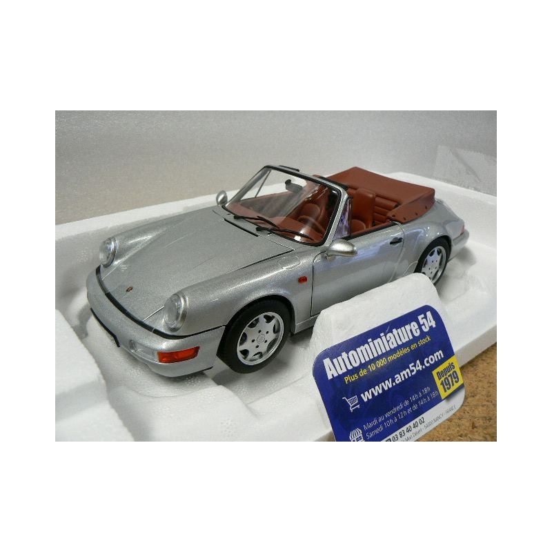 Porsche 911 - 964 Carrera 2 Cabrio Silver 1990 187330 Norev