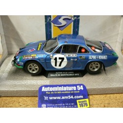 1972 Alpine A110 1600S n°17 Darniche - mahé Monte Carlo S1804204 Solido