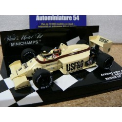 1986 Arrows A8 T.Boutsen British GP N°18 400860018 Minichamps